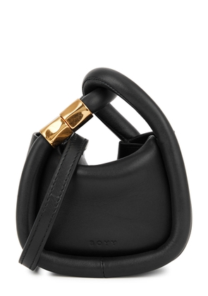 Boyy Wonton Charm Leather top Handle bag - Black