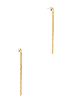 Anissa Kermiche Thin Fil D'or Fringed 18kt Gold-plated Earrings - One Size