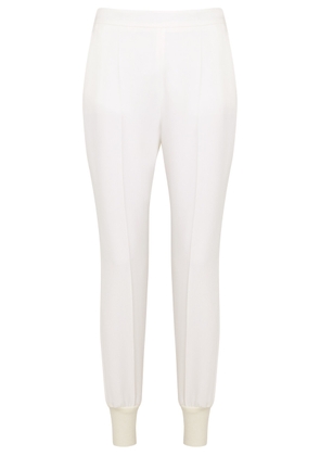 Stella Mccartney Tapered Stretch-crepe Trousers - White - 8