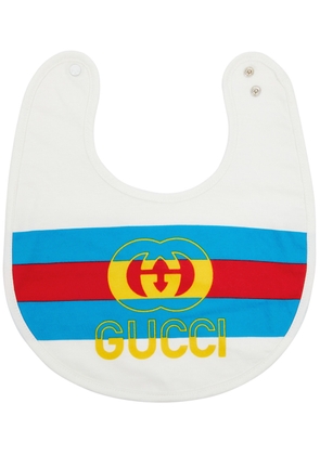 Gucci Kids GG Logo-print Cotton bib - White & Other