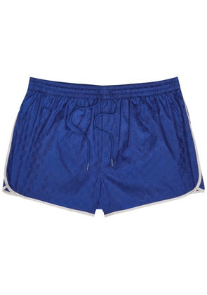 Gucci GG-monogrammed Shell Swim Shorts - Blue