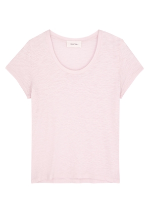 American Vintage Jacksonville Slubbed Cotton-blend T-shirt - Light Pink - M
