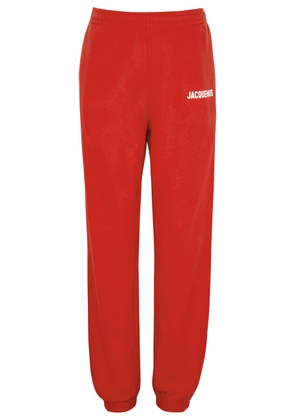 Jacquemus Le Jogging Logo Cotton Sweatpants - Red - S