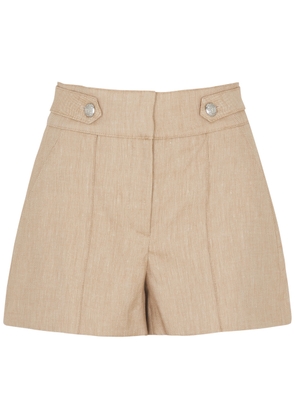 Veronica Beard Runo Linen-blend Shorts - Beige - 4 (UK 8 / S)
