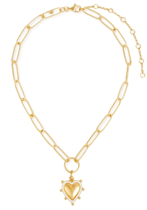 Soru Jewellery Sicilian Heart 18kt Gold-plated Chain Necklace - One Size