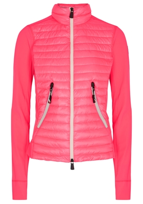 Moncler Grenoble Day-Namic Quilted Shell and Stretch-jersey Jacket - Pink - M