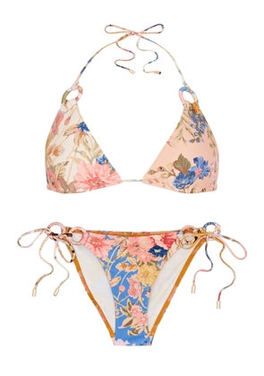 Zimmermann Spliced Floral-print Bikini - Multicoloured - 0 (UK 8 / S)