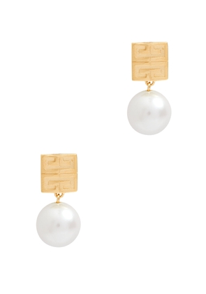 Givenchy 4G-engraved Drop Earrings - Gold