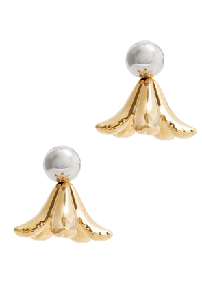 Marni Orchid Two-tone Drop Earrings - Gold