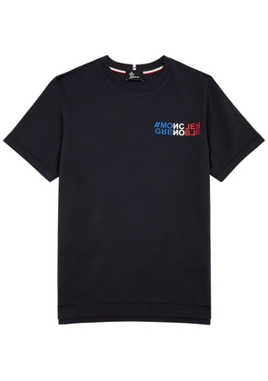 Moncler Grenoble Logo Cotton T-shirt - Navy - S