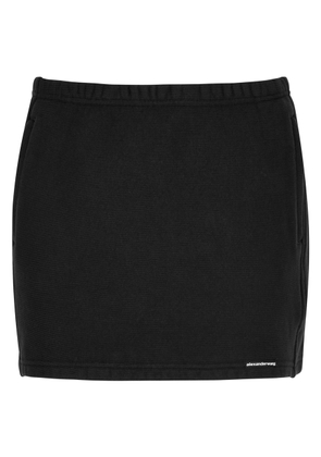 Alexanderwang. t Logo Cotton Mini Skirt - Black - M (UK12 / M)
