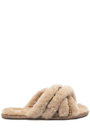 Ugg Scuffita Shearling Slippers, Slippers, Slip on, Leopard - 3