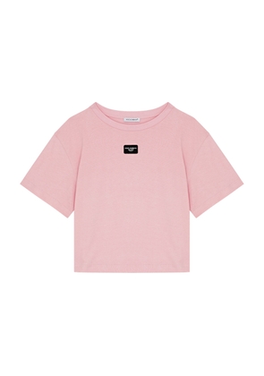 Dolce & Gabbana Kids Logo Cotton T-shirt (2-6 Years) - Pink - 05YR (5 Years)