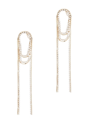 Rosantica Circe Crystal-embellished Drop Earrings - Gold