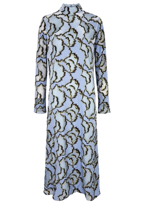 Jonathan Simkhai Ailey Lace and Velvet Maxi Dress - Blue - 10 (UK14 / L)