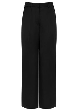 Nanushka Zoelle Wide-leg Satin Trousers - Black - M (UK12 / M)