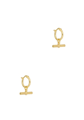 Daisy London X Estée Lalonde 18kt Gold-plated Hoop Earrings - One Size