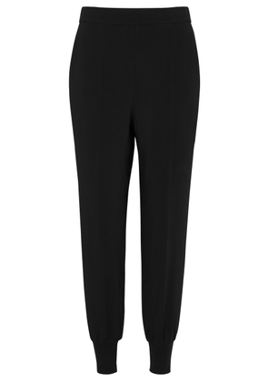 Stella Mccartney Iconic Tapered Stretch-jersey Trousers - Black - 44 (UK12 / M)