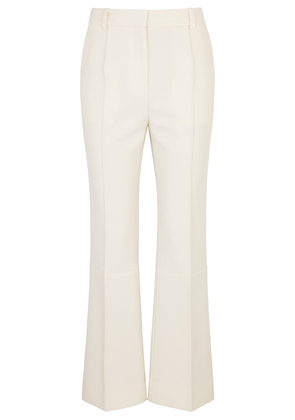 Victoria Beckham Slim-leg Flared Trousers - Ivory - 10 (UK10 / S)