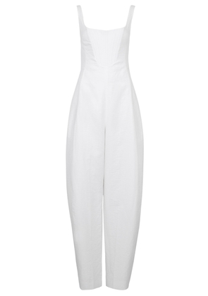 Stella Mccartney Wide-leg Corset Jumpsuit - White