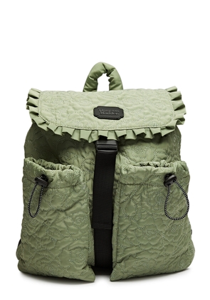 Damson Madder Rose Quilted Shell Backpack - Khaki