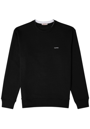 Valentino Logo-print Cotton Sweatshirt - Black - XL