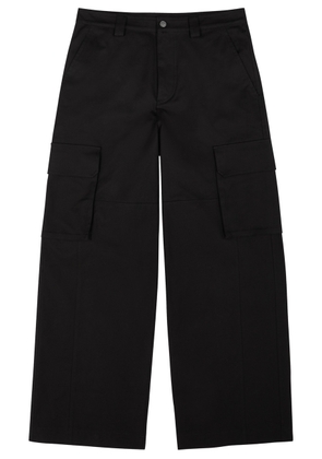 Valentino Canvas Cargo Trousers - Black - 48 (IT48 / M)