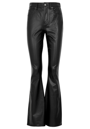 Veronica Beard Beverly Flared Faux-leather Trousers - Black - 31 (W31 / UK14 / L)