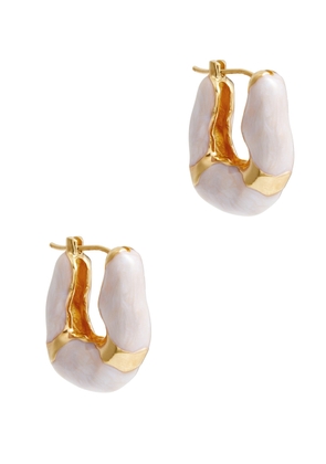 Joanna Laura Constantine Wave 18kt Gold-plated Hoop Earrings