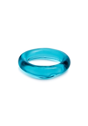 Sandralexandra Linear Glass Ring - Aqua
