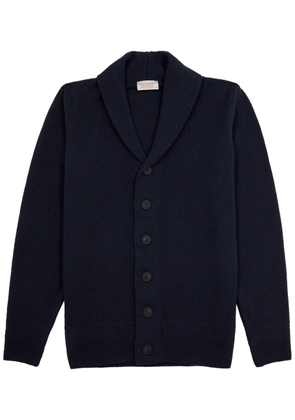 John Smedley Cullen Cashmere and Wool-blend Cardigan - Navy - S