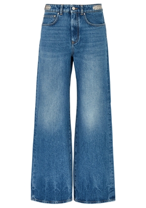 Rabanne Embellished Wide-leg Jeans - Denim - 25 (W25 / UK6 / XS)