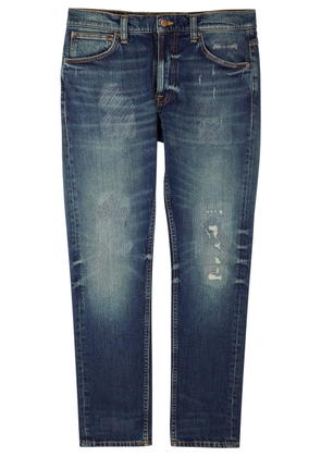 Nudie Jeans Lean Dean Slim-leg Jeans - Mid Blu - 38 (W38 / Xxl)