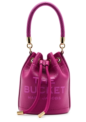 Marc Jacobs The Bucket Mini Leather Bucket bag - Dark Pink