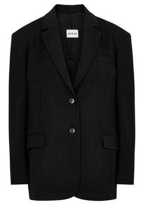 Aexae Oversized Wool Blazer - Black - XS (UK 6 / XS)