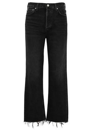Citizens OF Humanity Florence Cropped Straight-leg Jeans - Black - 28 (W28 / UK 10 / S)