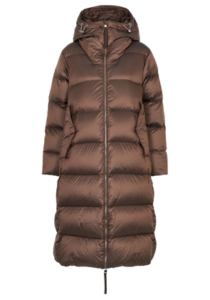 Varley Payton Quilted Shell Coat, Shell Coats, Dark Brown, Large - L (UK14 / L)