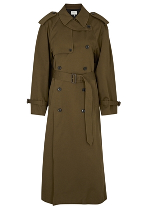 Frame Double-breasted Wool Trench Coat - Brown - M (UK12 / M)