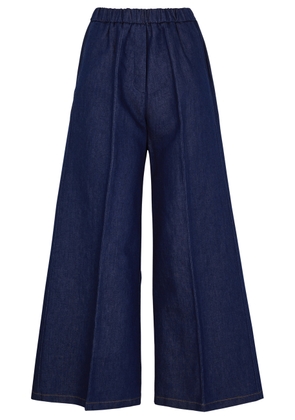 Forte_forte Wide-leg Denim Trousers - Dark Blue - 4 (UK 14 / L)