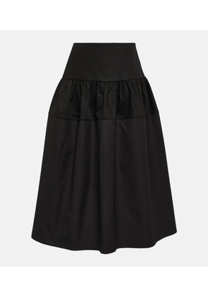 Jil Sander High-rise cotton midi skirt