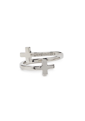 DSQUARED2 Double Cross Ring - Silver