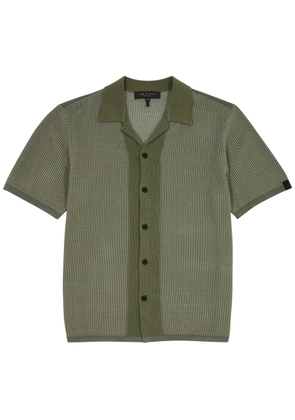 Rag & Bone Harvey Knitted Shirt - Green - L
