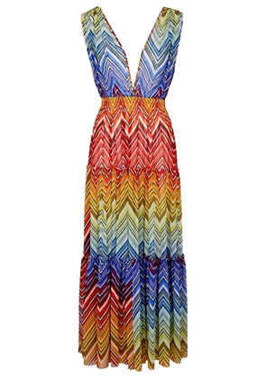 Missoni Zigzag Sheer Tulle Maxi Dress - Multicoloured - 46 (UK 14 / L)