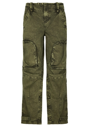 Free People Can't Compare Stretch-cotton Cargo Trousers - Olive - L (UK16-UK18 / L)