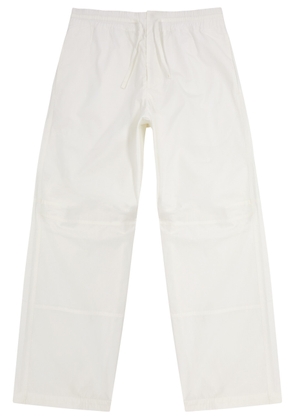 Oamc Turner Cotton-poplin Trousers - Off White - L
