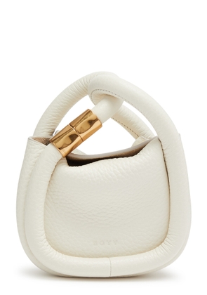 Boyy Wonton Charm Leather top Handle bag - White