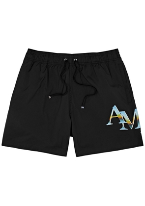 Amiri Logo-appliquéd Shell Swim Shorts - Black