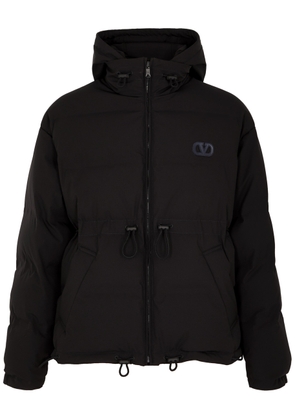 Valentino Logo Quilted Shell Jacket - Navy - 46 (IT46 / S)