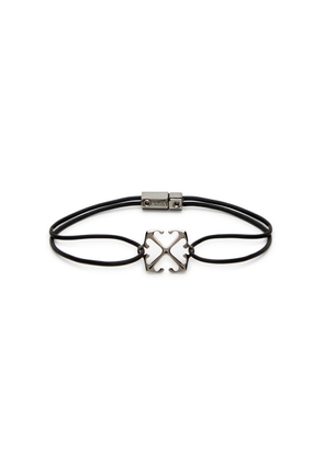 Off-white Arrow Rubberised Cable Bracelet - Black