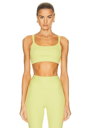YEAR OF OURS Ribbed Bralette in Cyber Lime - Yellow. Size XS (also in ).